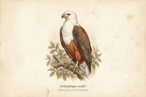 African Fish-Eagle illustration