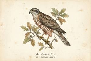 African Goshawk illustration