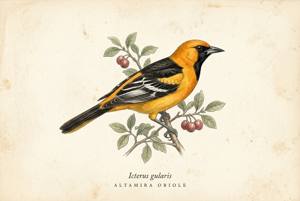 Altamira Oriole illustration
