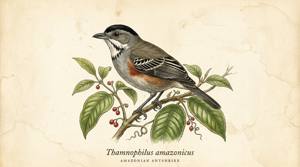 Amazonian Antshrike illustration