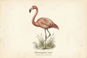 American Flamingo illustration