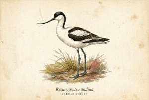Andean Avocet illustration
