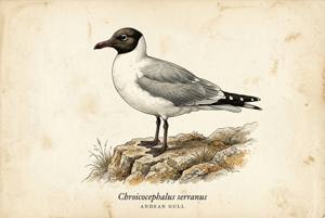 Andean Gull illustration