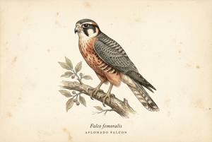 Aplomado Falcon illustration