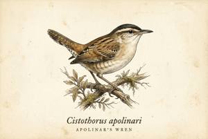 Apolinar's Wren illustration
