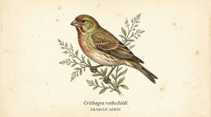 Arabian Serin illustration