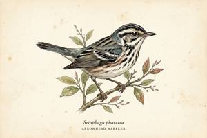 Arrowhead Warbler illustration
