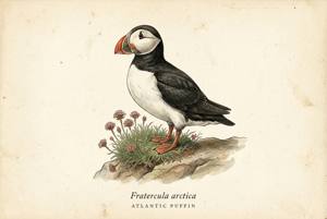 Atlantic Puffin illustration