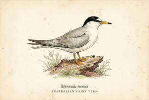 Australian Fairy Tern illustration