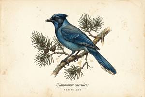 Azure Jay illustration