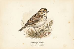 Baird's Sparrow illustration