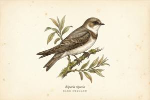 Bank Swallow illustration