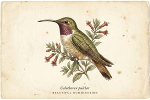 Beautiful Hummingbird illustration