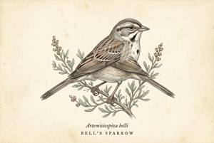 Bell's Sparrow illustration