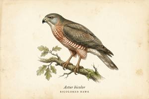 Bicolored Hawk illustration