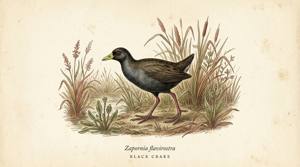 Black Crake illustration