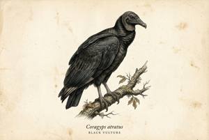 Black Vulture illustration