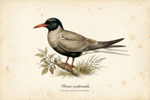 Black-bellied Tern illustration
