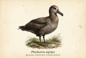Black-footed Albatross illustration