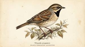 Black-throated Accentor illustration