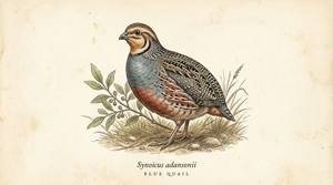 Blue Quail illustration