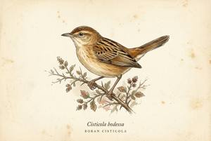 Boran Cisticola illustration