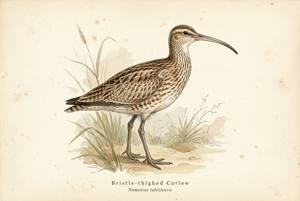Bristle-thighed Curlew illustration