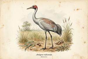 Brolga illustration