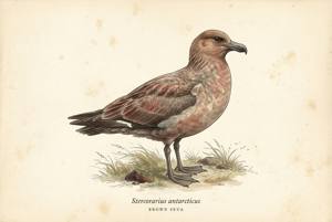 Brown Skua illustration