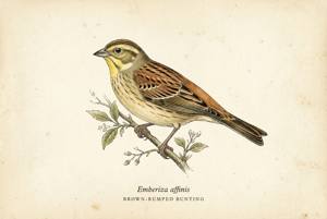 Brown-rumped Bunting illustration