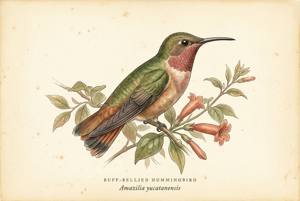 Buff-bellied Hummingbird illustration