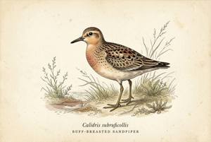 Buff-breasted Sandpiper illustration