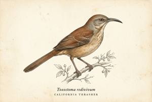 California Thrasher illustration