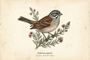 Cape Bunting illustration