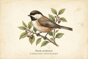 Carolina Chickadee illustration