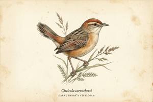 Carruthers's Cisticola illustration