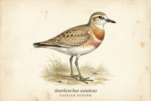 Caspian Plover illustration