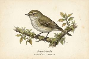 Chapin's Flycatcher illustration