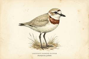 Chestnut-banded Plover illustration