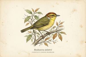 Chestnut-capped Warbler illustration
