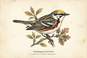 Chestnut-sided Warbler illustration