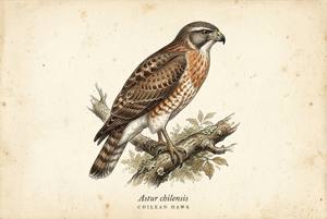 Chilean Hawk illustration