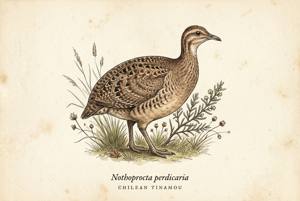 Chilean Tinamou illustration