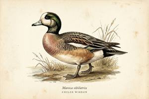 Chiloe Wigeon illustration