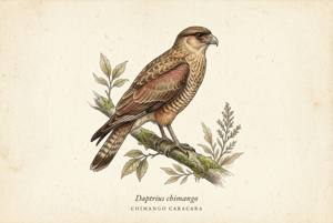 Chimango Caracara illustration