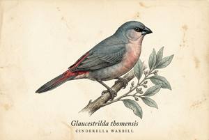Cinderella Waxbill illustration