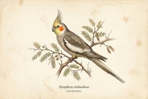 Cockatiel illustration