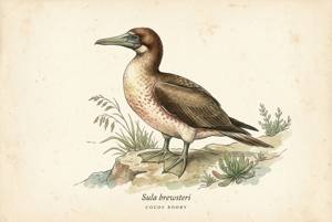 Cocos Booby illustration