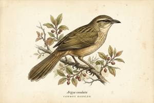 Common Babbler illustration