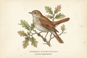 Common Nightingale illustration
